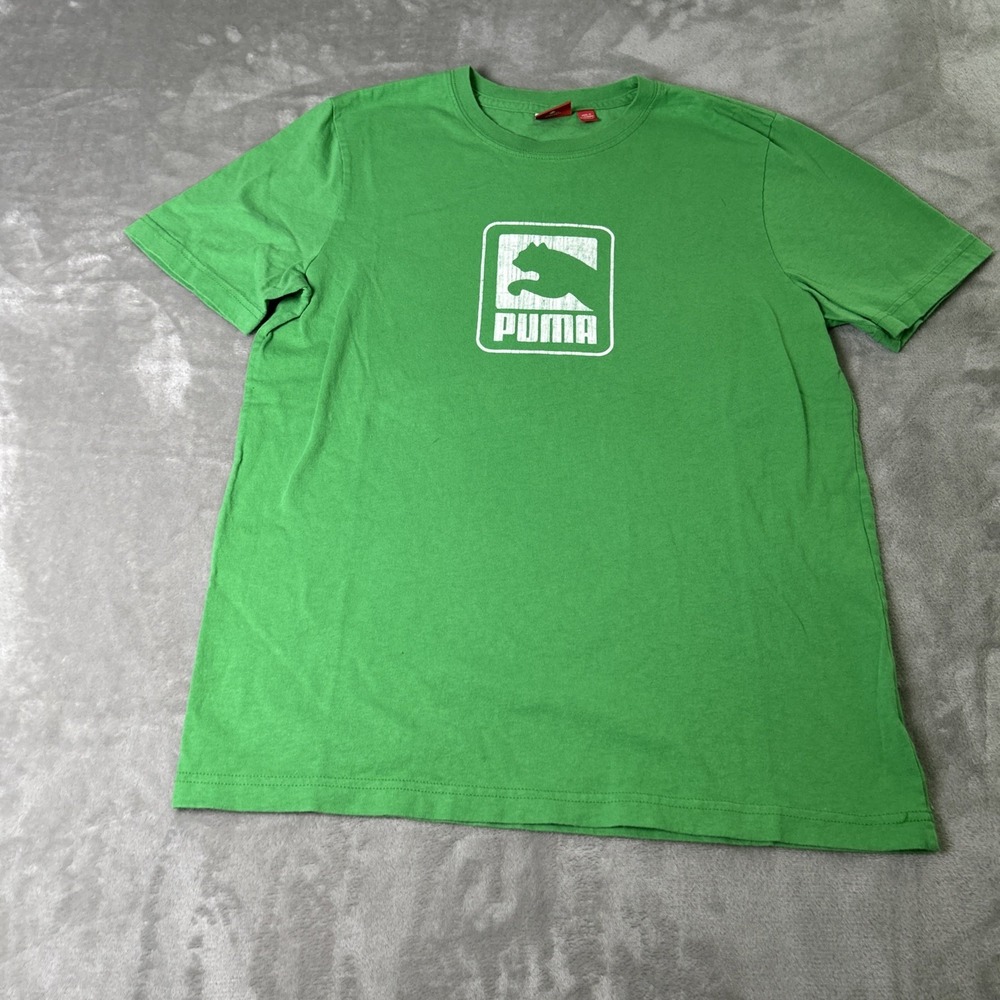 Puma Sport Lifestyle Men's S Green Short Sleeve T-Shirt